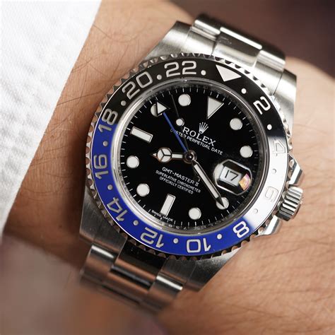 how much is a rolex batman|rolex gmt master 11 batman.